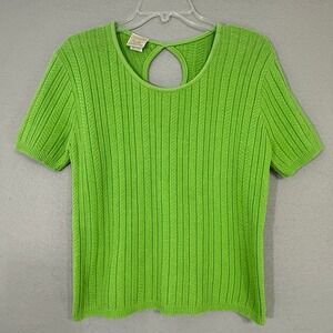 Vintage Fiorlini International Women's Ribbed Knit Sweater Size M‎ Y2K Classic